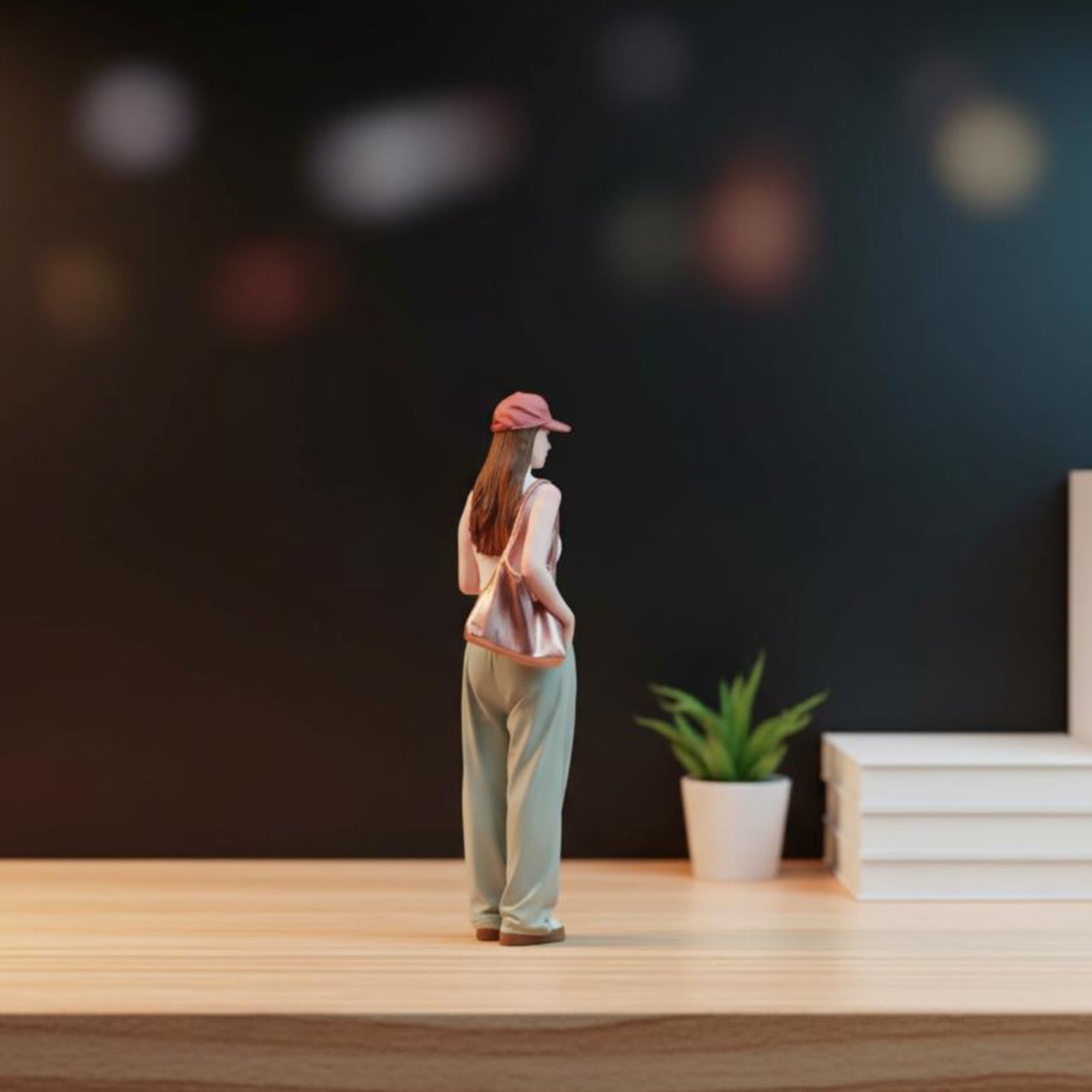 Girl Figure Holding Coffee Col - Women Fashion Pose 评论和价格