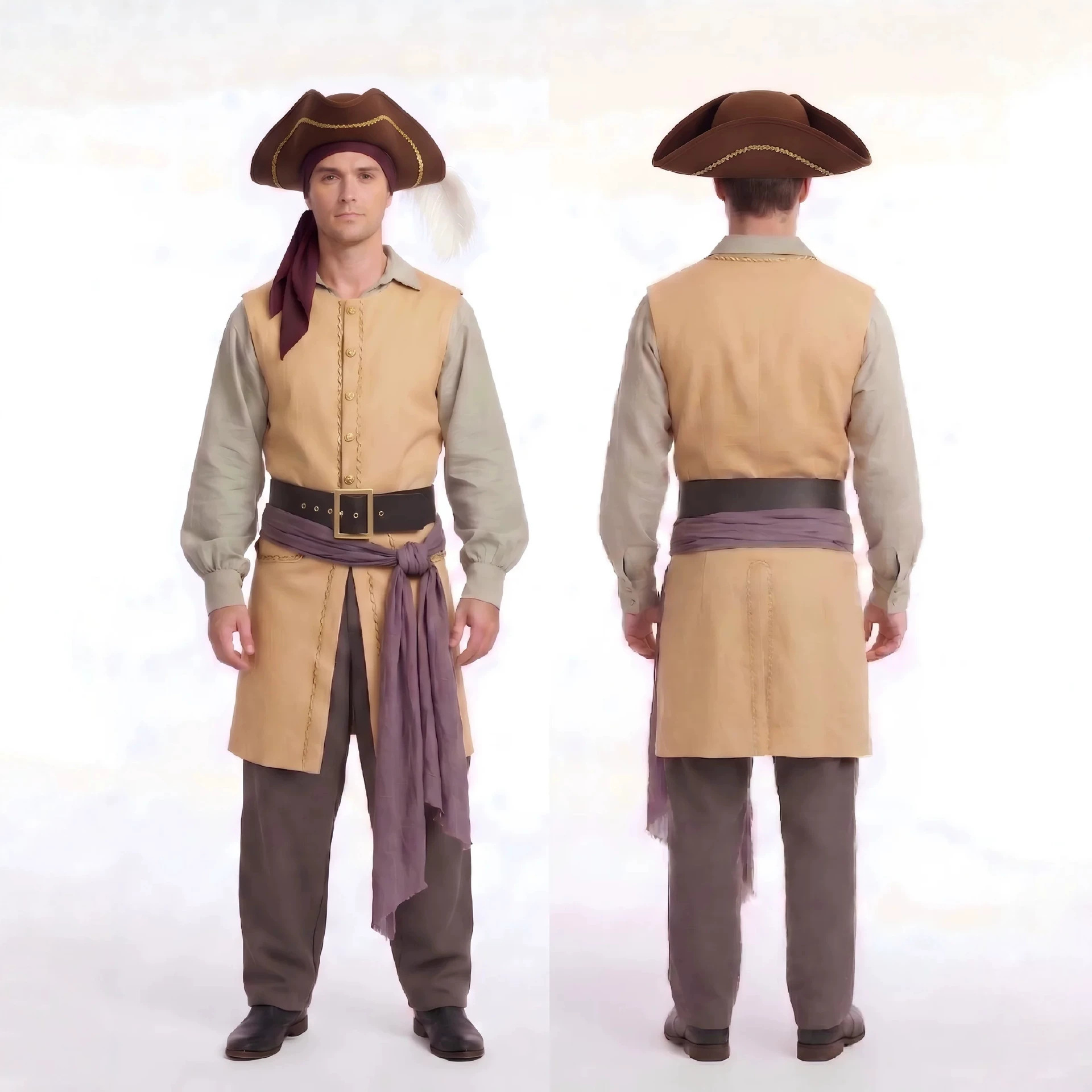 Movie Backrooms Captain Clark  - Belted Shirt Dress 评论和价格