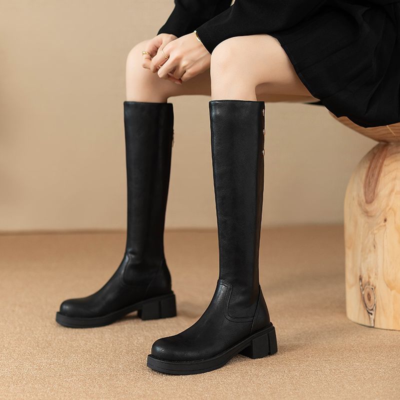 Autumn Winter Middle Heel Ladi - Women'S Fashion Boots 2025 评论和价格