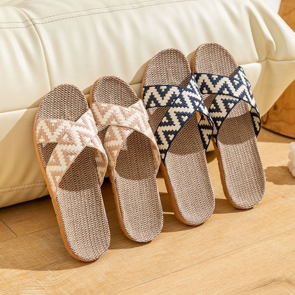 Fashion Ethnic Style Linen Cro - Women'S Fashion Sandals 评论和价格