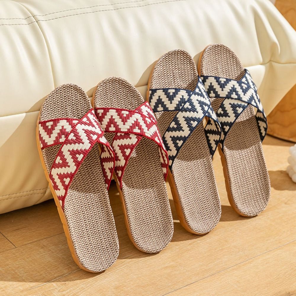 Fashion Ethnic Style Linen Cro - Women'S Fashion Sandals 评论和价格