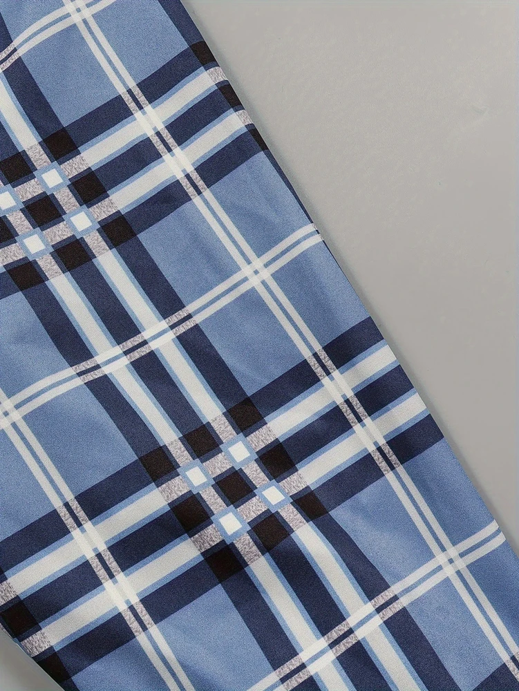 Women Plaid Shirt Dress Elasti - Belted Shirt Dress 评论和价格